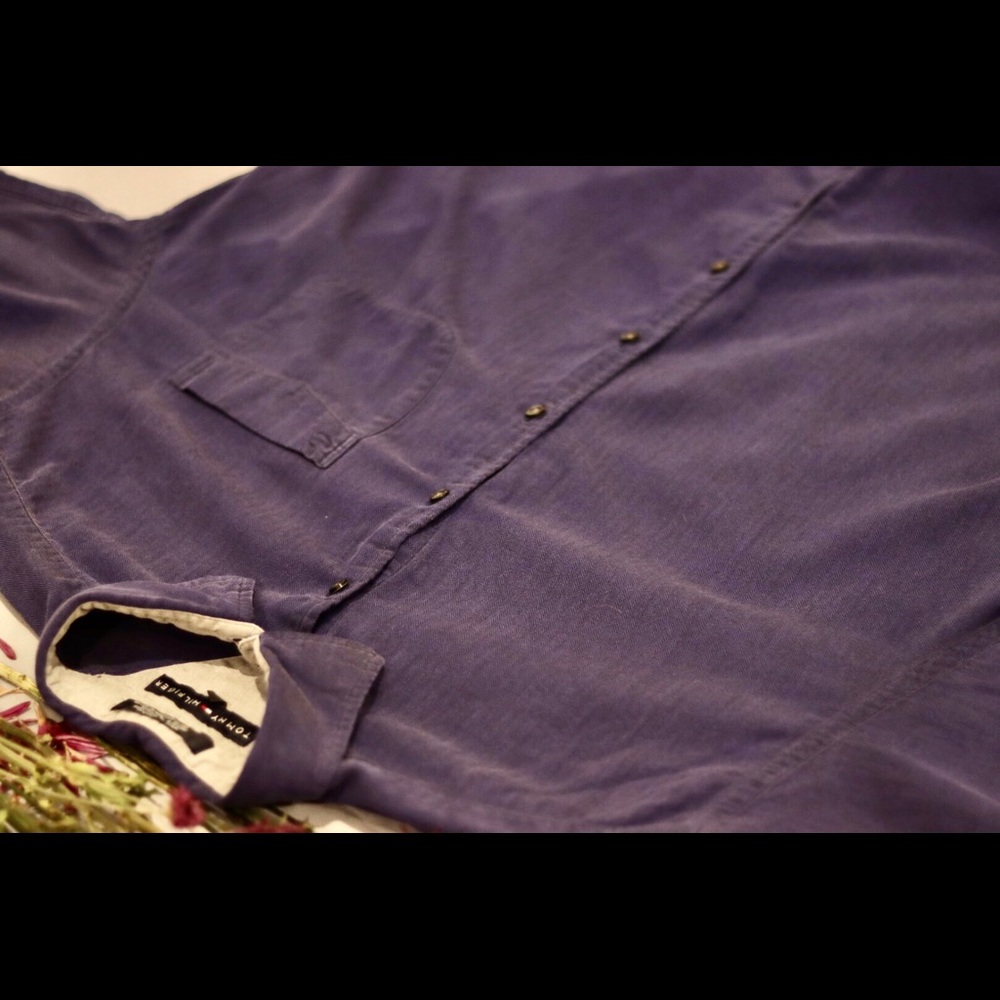 Tommy Hilfiger Blue Long Sleeved Button Down.